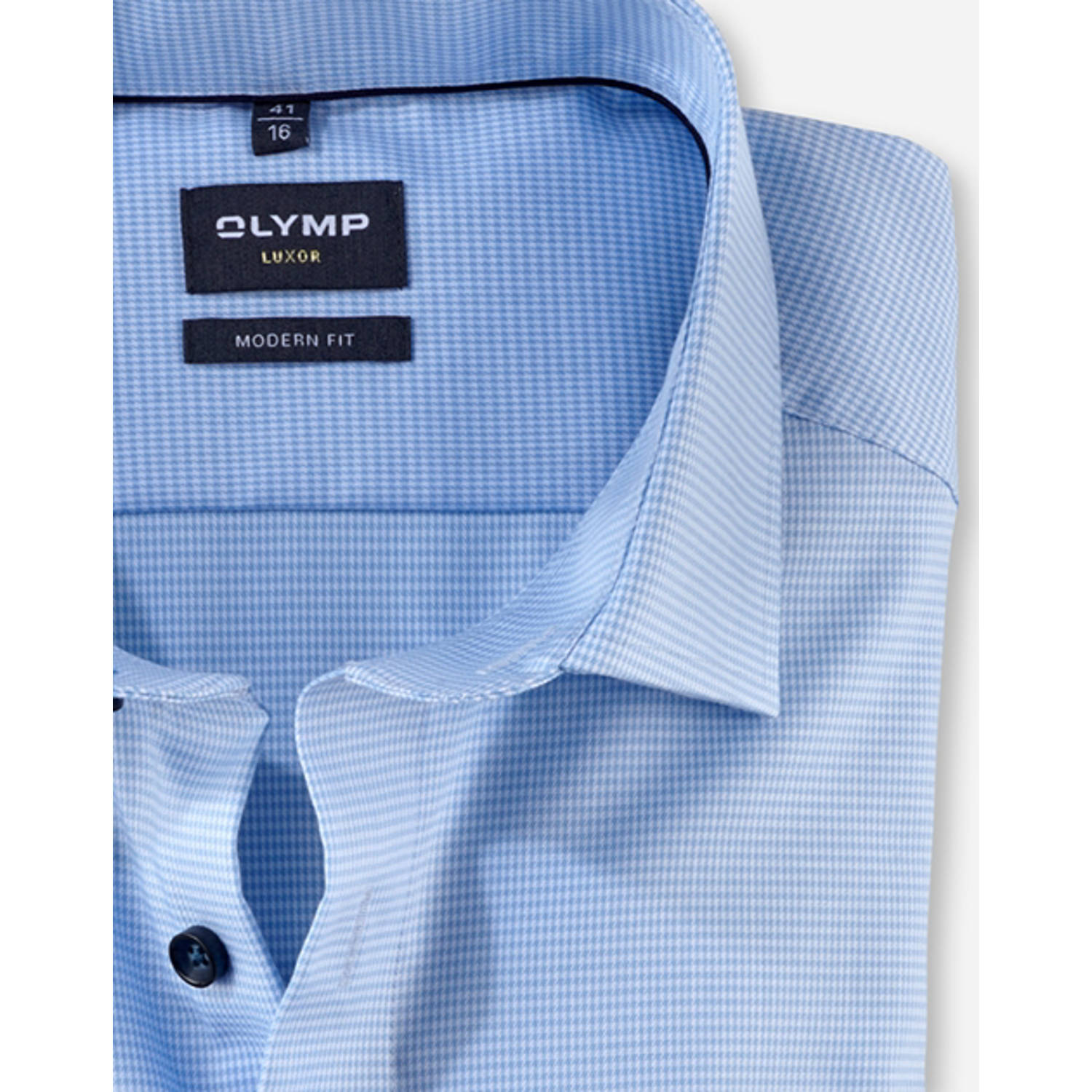 Olymp zakelijk overhemd Luxor blauw