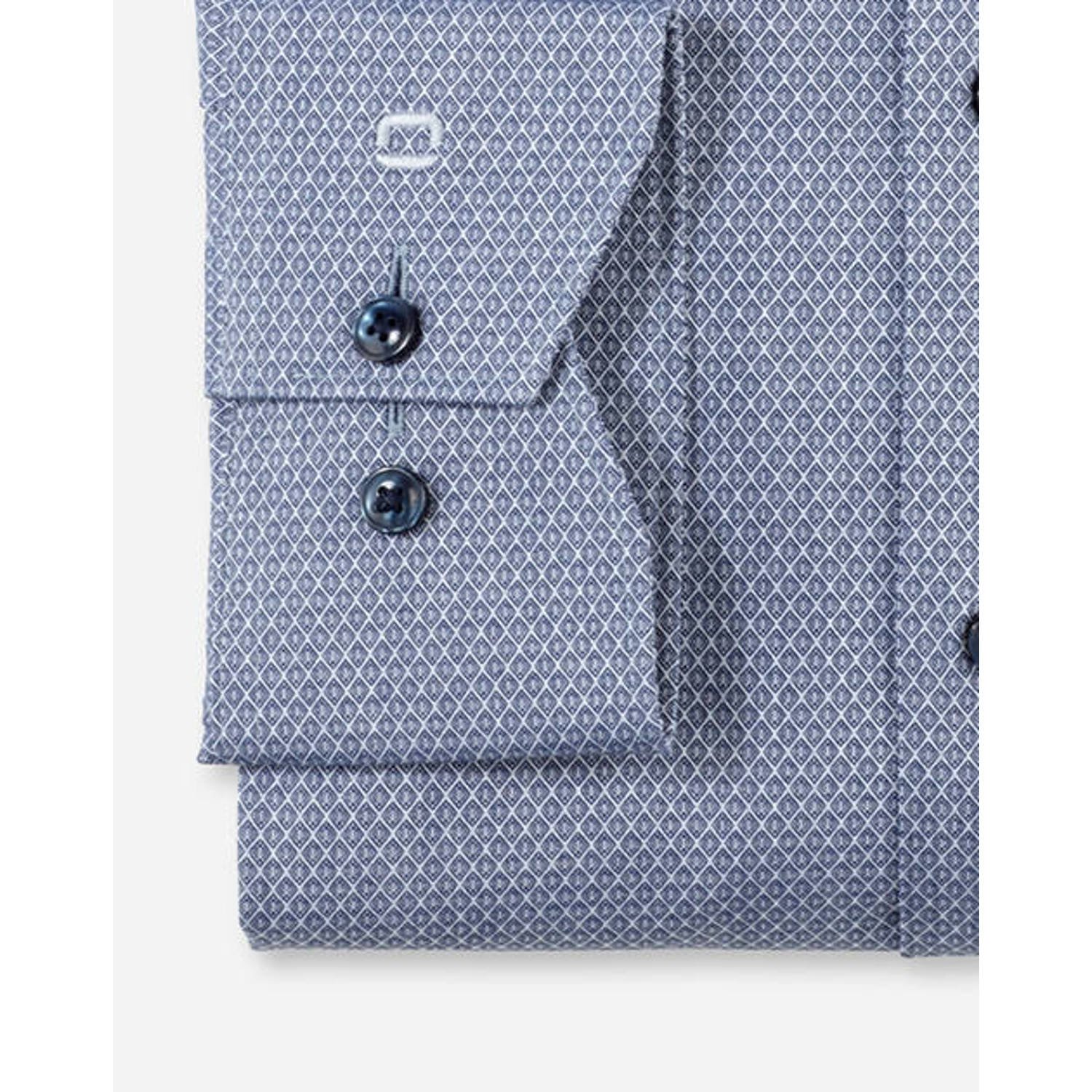 Olymp zakelijk overhemd 24 7 Luxor modern fit blauw