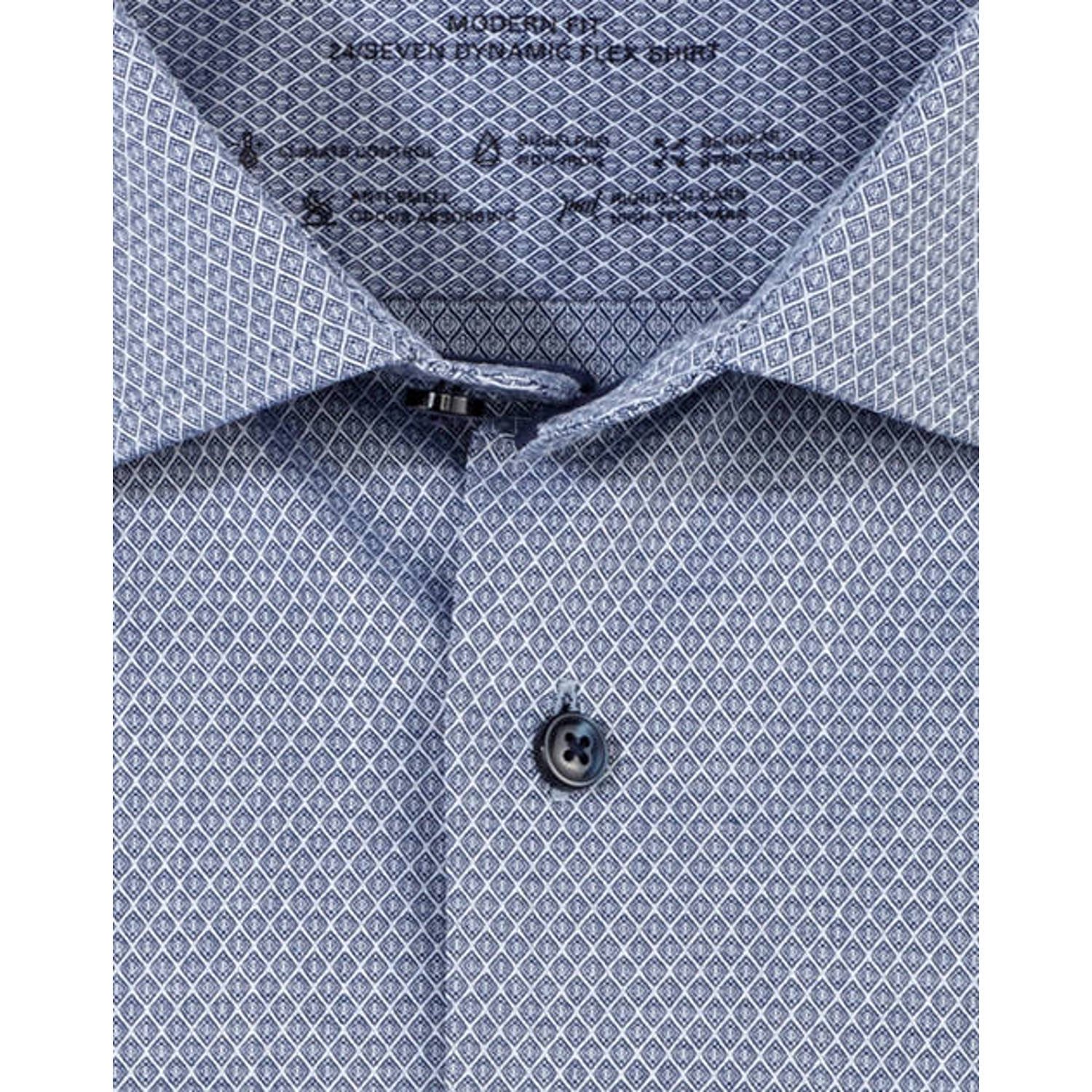 Olymp zakelijk overhemd 24 7 Luxor modern fit blauw