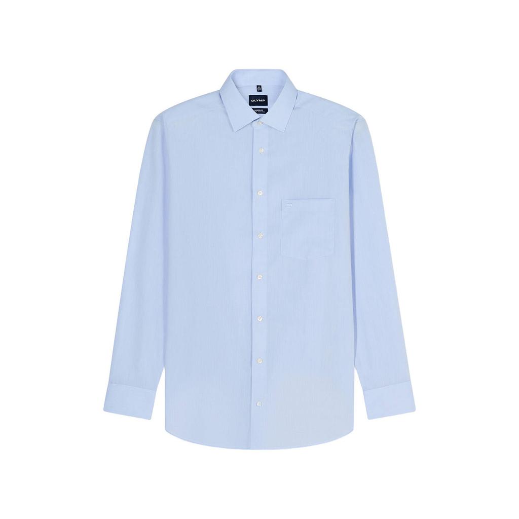 Olymp zakelijk overhemd chambray Luxor lichtblauw