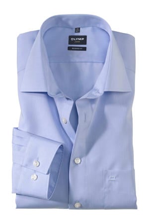 zakelijk overhemd chambray Luxor lichtblauw