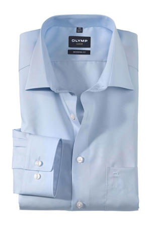 zakelijk overhemd poplin Luxor modern fit lichtblauw