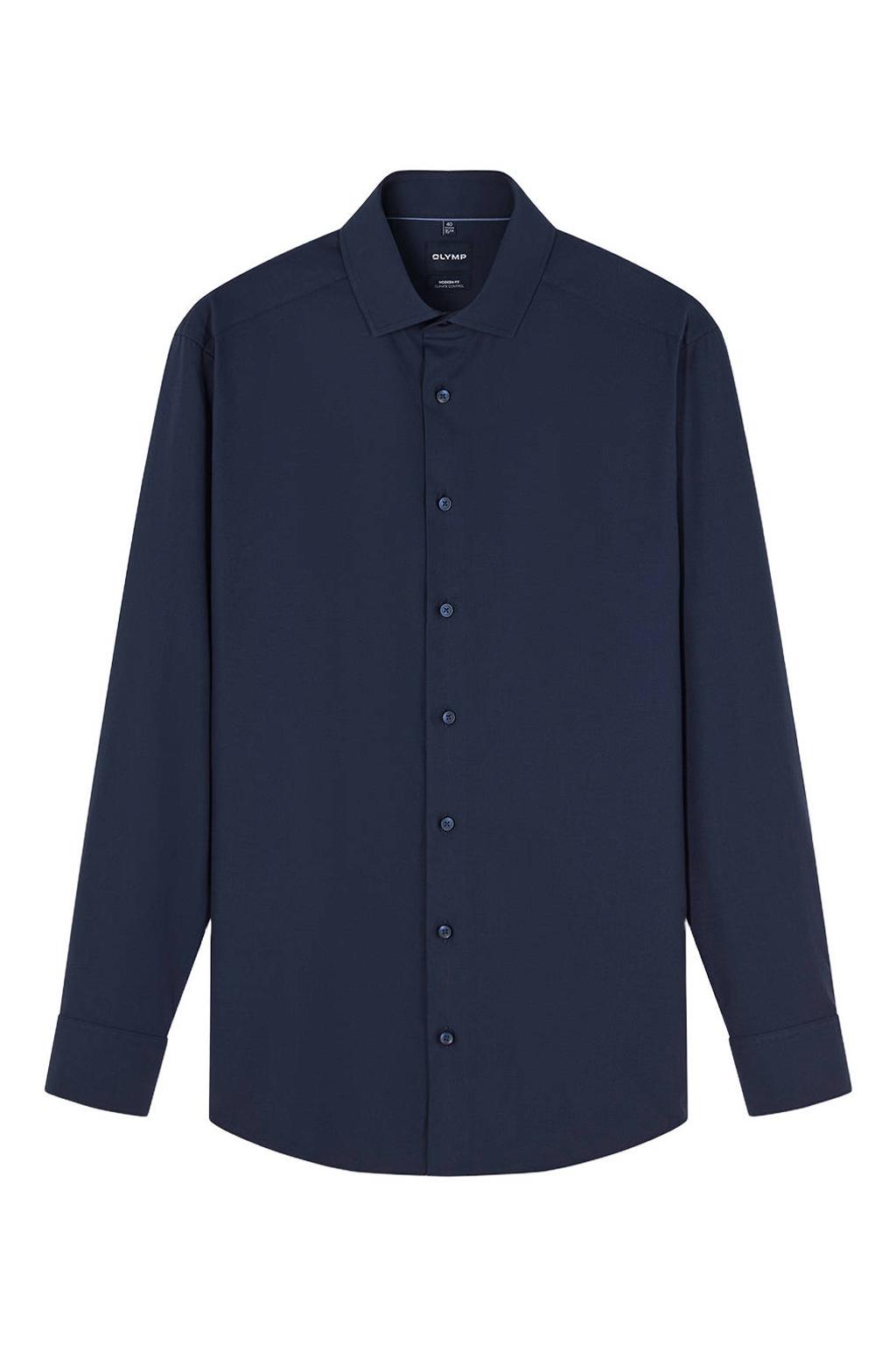 Olymp zakelijk overhemd 24/7 - Luxor modern fit donkerblauw
