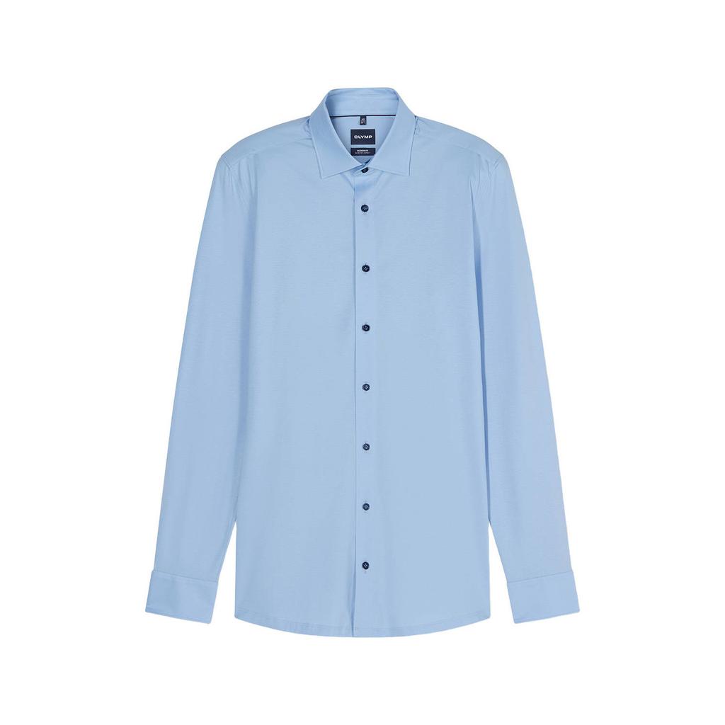 Olymp jersey overhemd 24/7 - Luxor modern fit lichtblauw