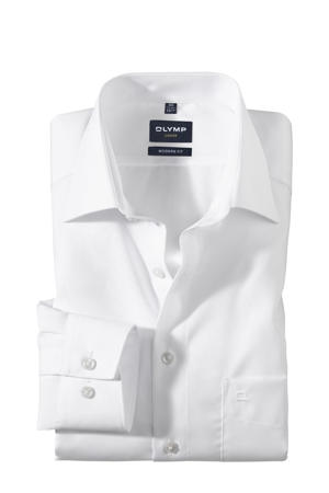 zakelijk overhemd poplin Luxor modern fit wit