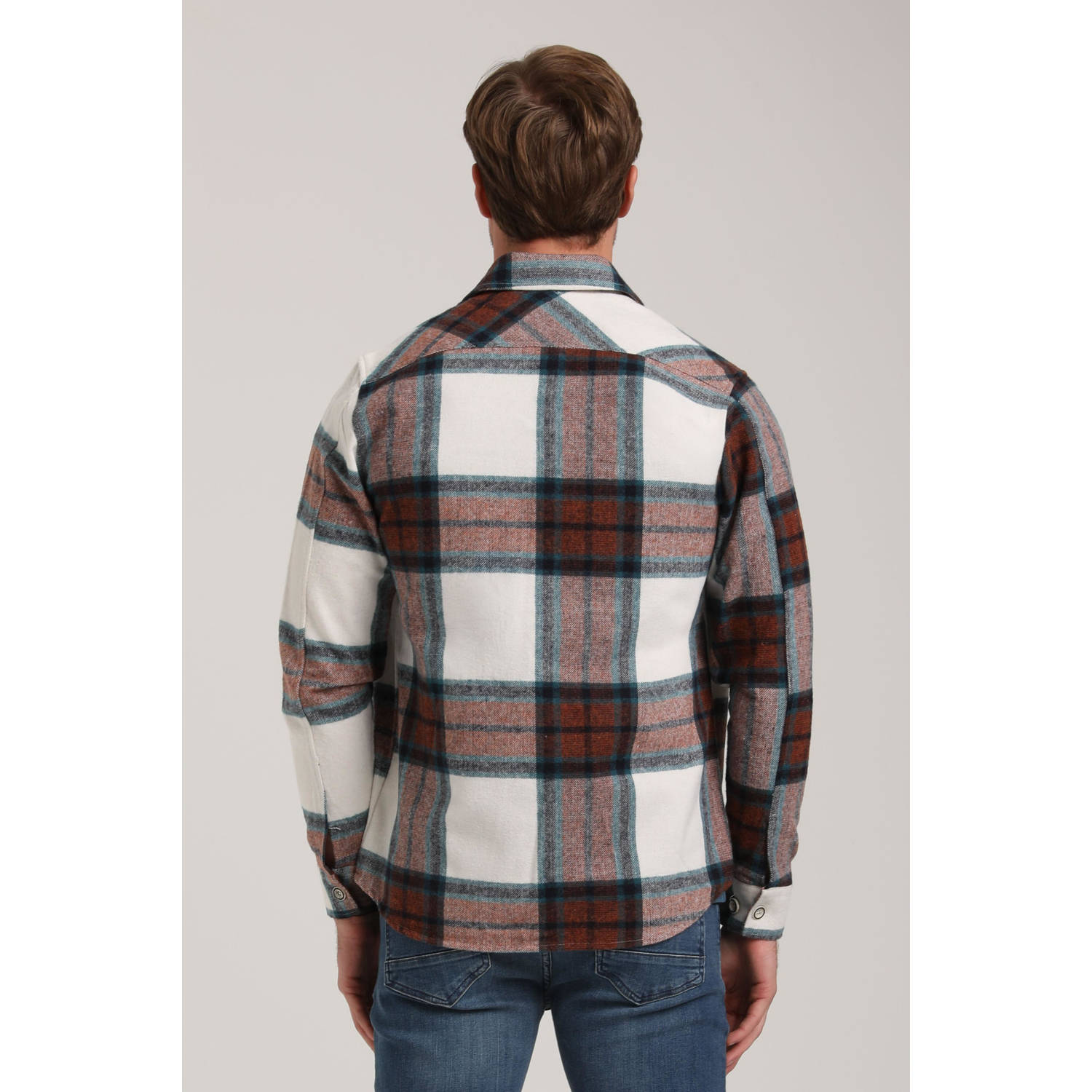 GABBIANO casual overhemd donkerrood