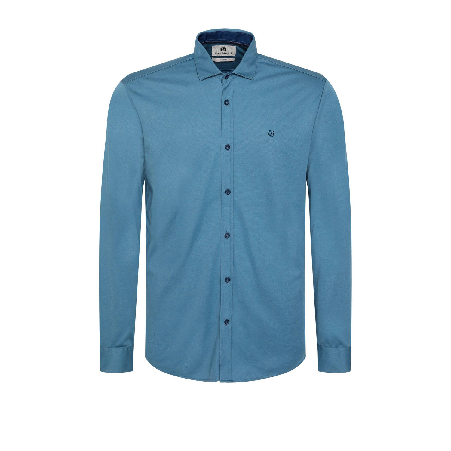 GABBIANO slim fit overhemd blauw