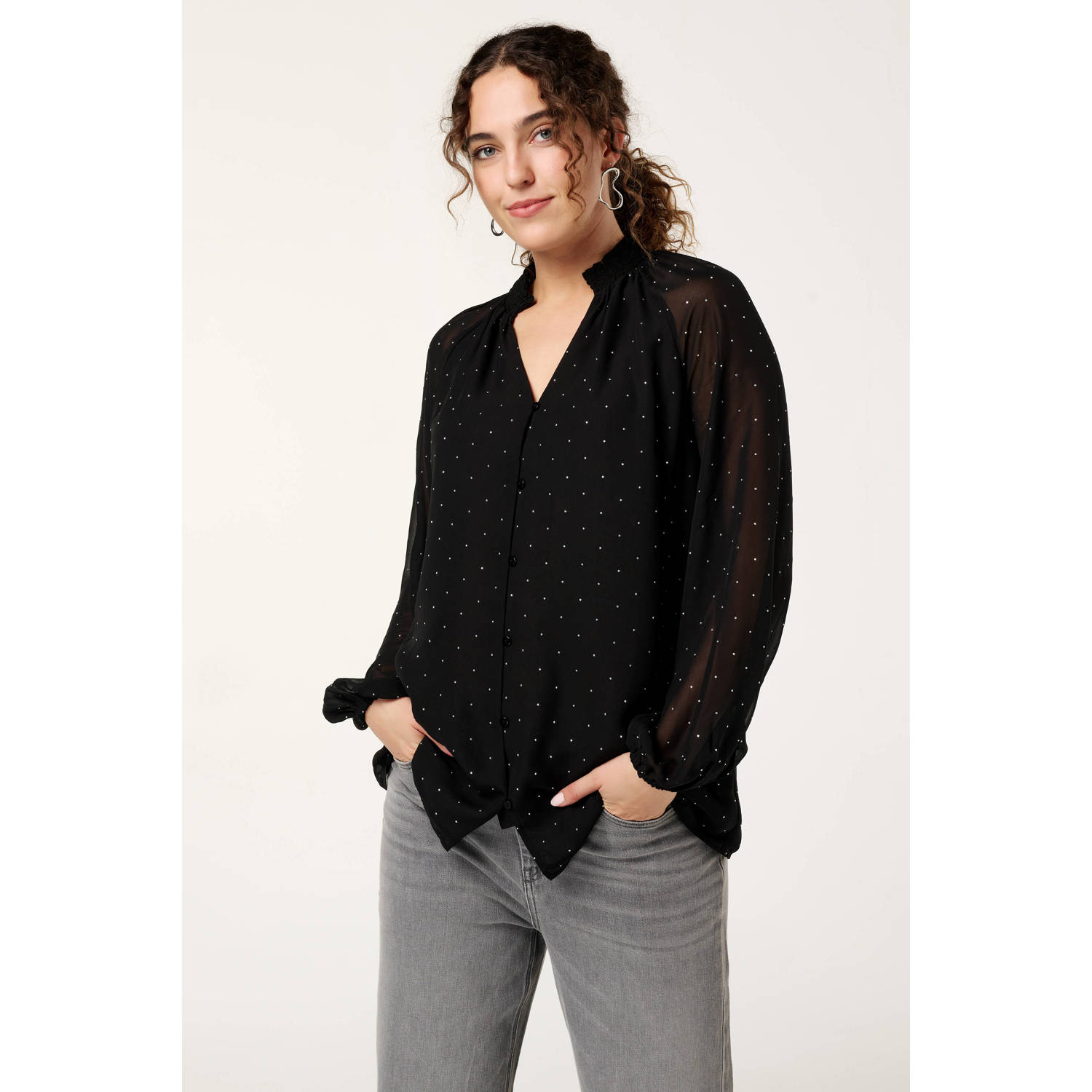 MS Mode blouse zwart