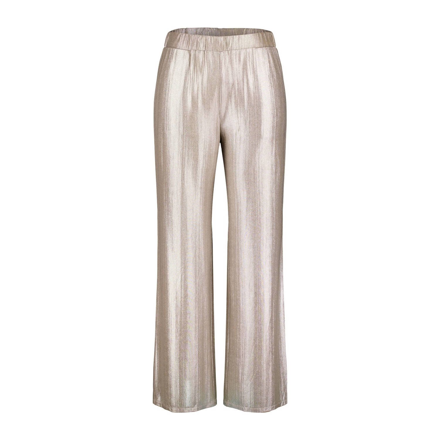 MS Mode wide leg broek goud