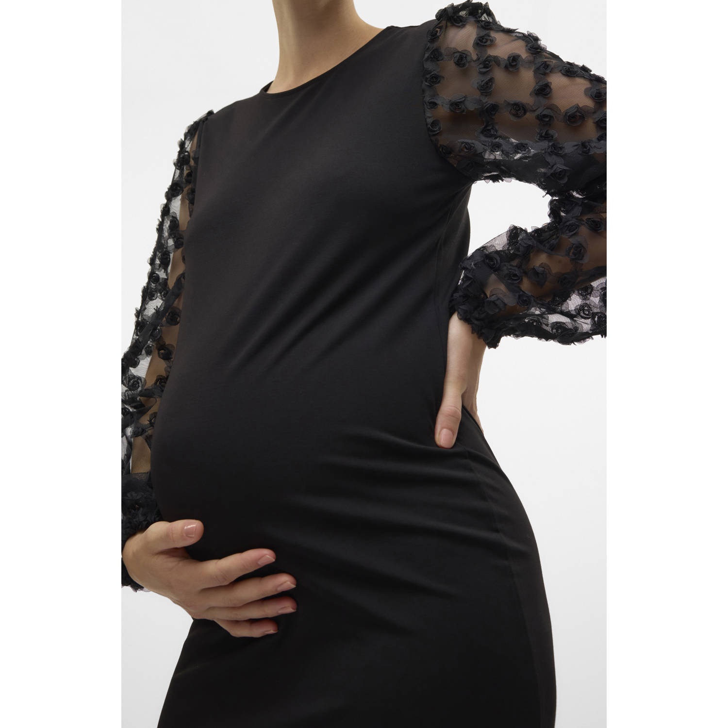 MAMALICIOUS zwangerschapsjurk MLPAULA zwart