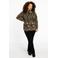 YOEK top met all over print goud/zwart