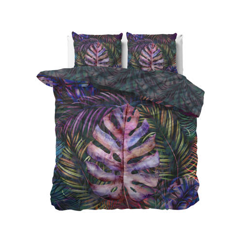 Dreamhouse katoen satijnen dekbedovertrek lits-jumeaux (240x220 cm) - Paars