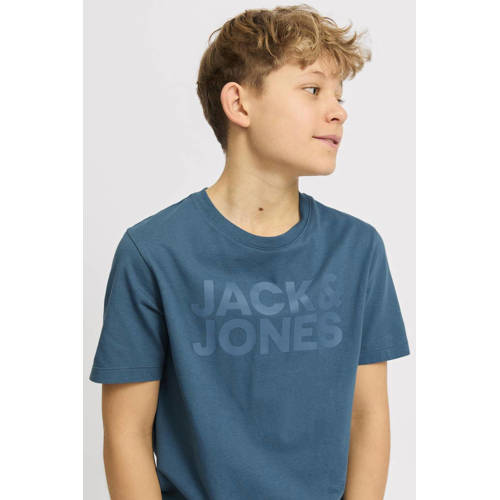JACK & JONES JUNIOR T-shirt JJECORP LOGO met logo blauw afbeelding