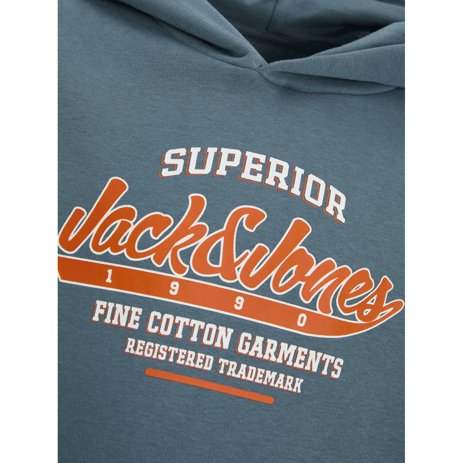 JACK & JONES JUNIOR hoodie JJELOGO met logo blauw