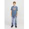 JACK & JONES JUNIOR T-shirt JJELOGO met logo blauw