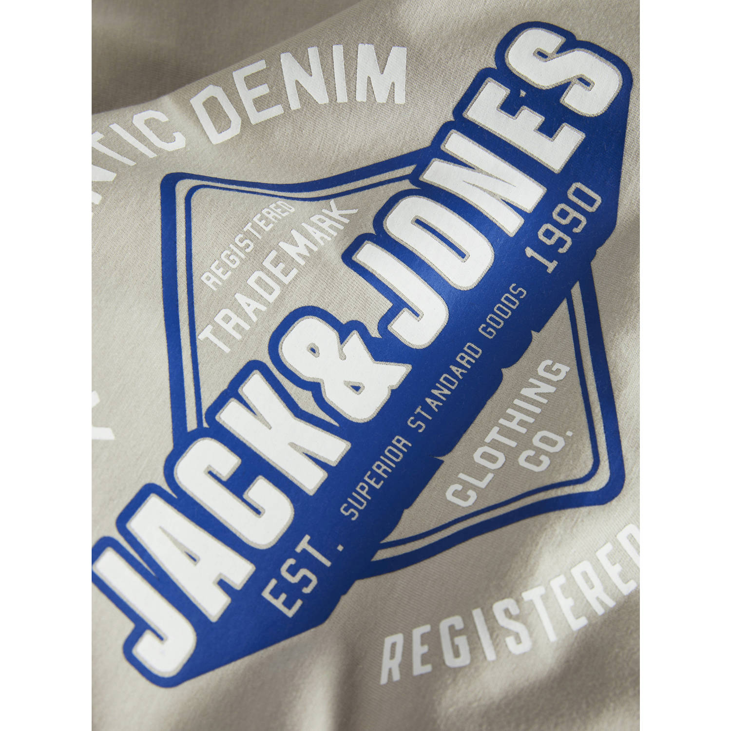 JACK & JONES JUNIOR T-shirt JJELOGO met logo beige
