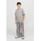 JACK & JONES JUNIOR T-shirt JJESTAR met tekst grijs