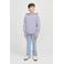 JACK & JONES JUNIOR hoodie JJESTAR met tekst lila