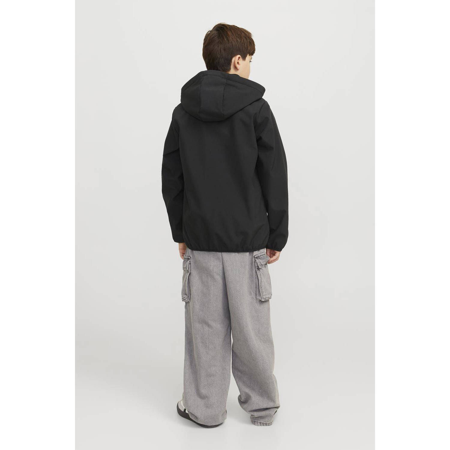 JACK & JONES JUNIOR softshell jas zwart