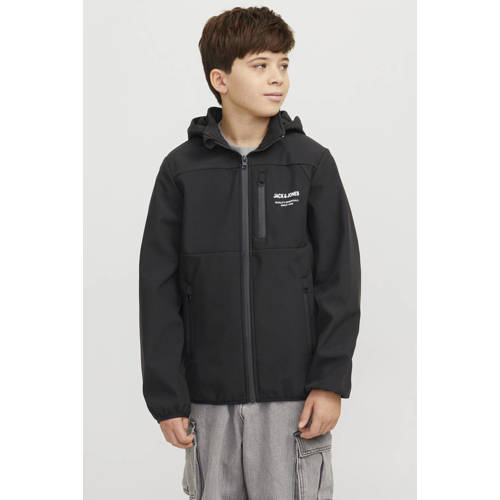 JACK & JONES JUNIOR softshell jas zwart afbeelding