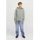 JACK & JONES JUNIOR hoodie JJESTAR met tekst zachtgroen