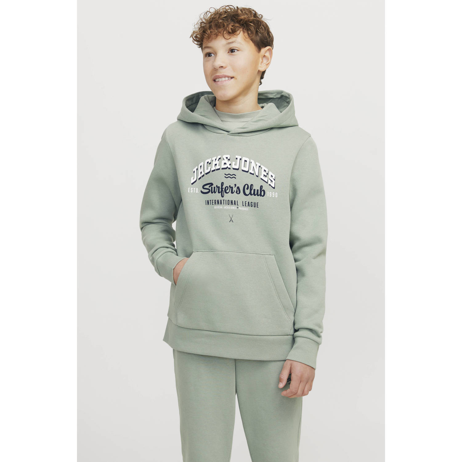 Jack & Jones Junior Hoodie JJELOGO SWEAT HOOD 2 COL 24 25 NOOS JNR
