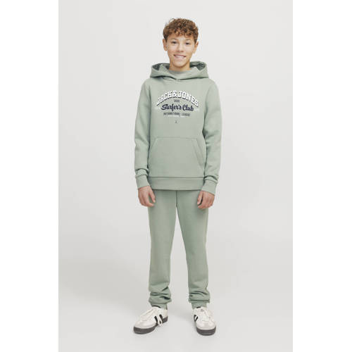 JACK & JONES JUNIOR hoodie JJELOGO met logo zachtgroen afbeelding