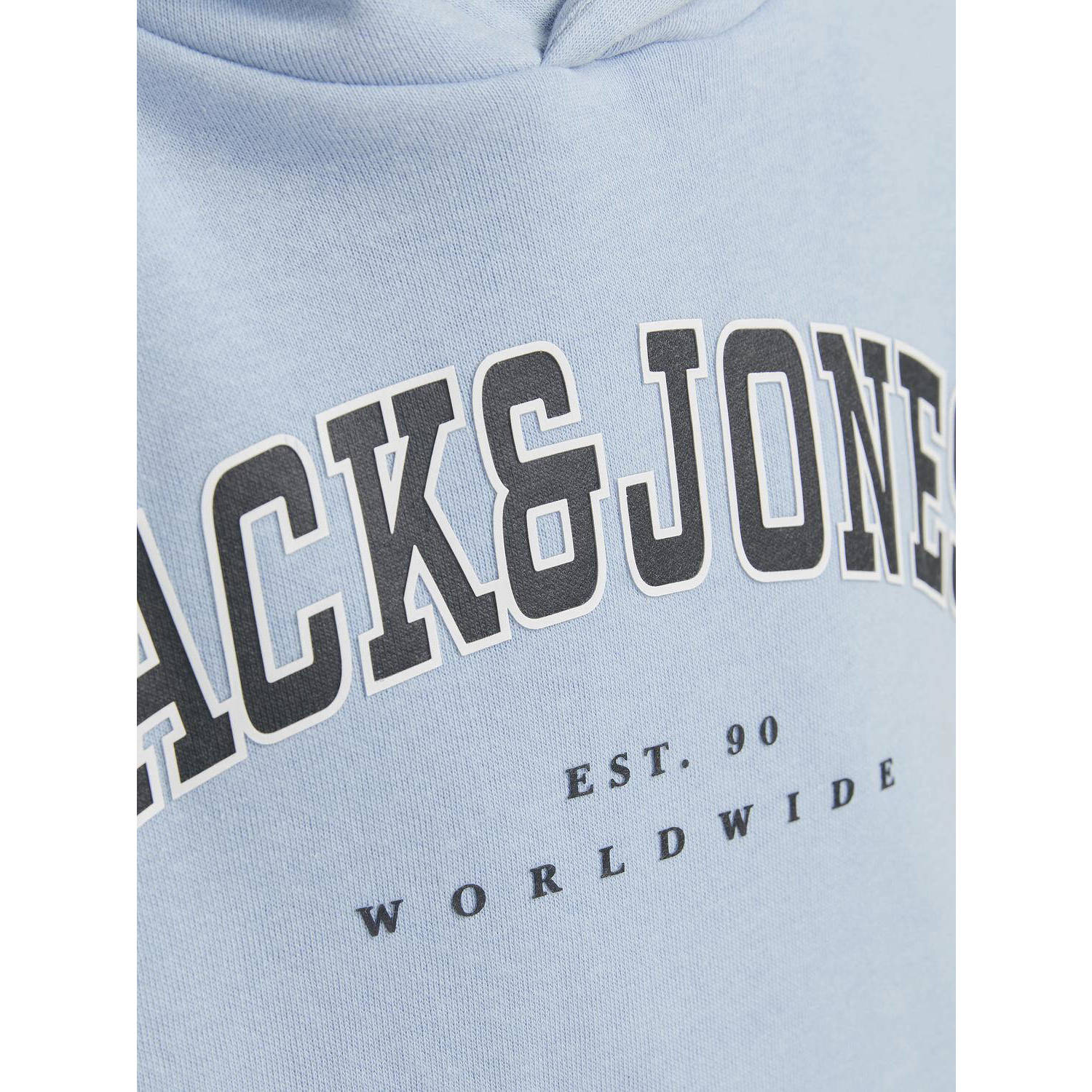 JACK & JONES JUNIOR hoodie JJECALEB VARSITY met logo