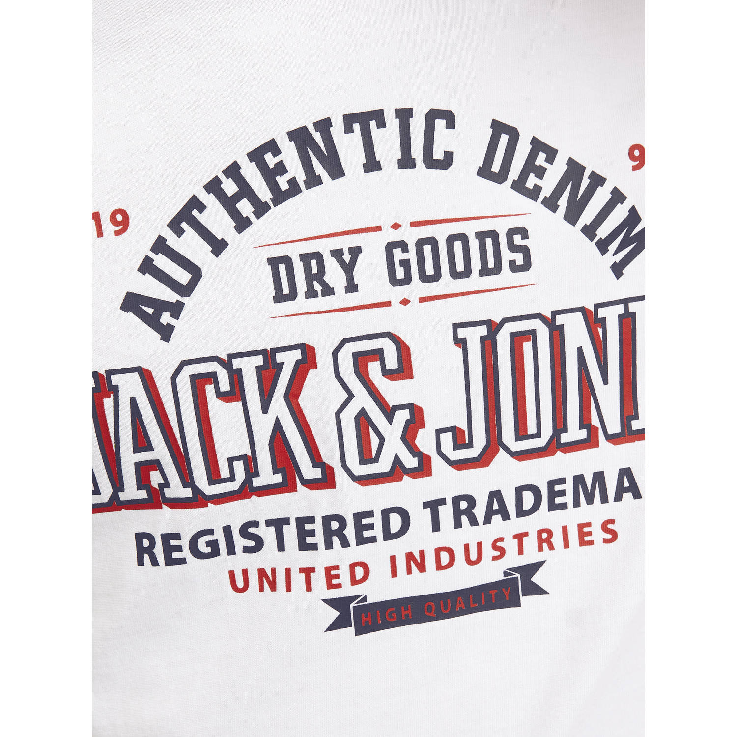 JACK & JONES JUNIOR T-shirt JJELOGO met logo wit