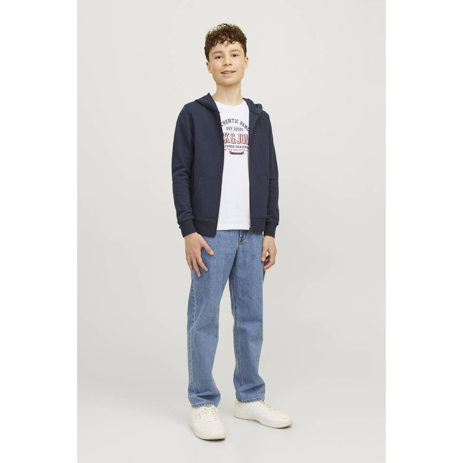 Jack & Jones Junior Shirt met ronde hals JJELOGO TEE SS O-NECK 2 COL S NOOS JNR