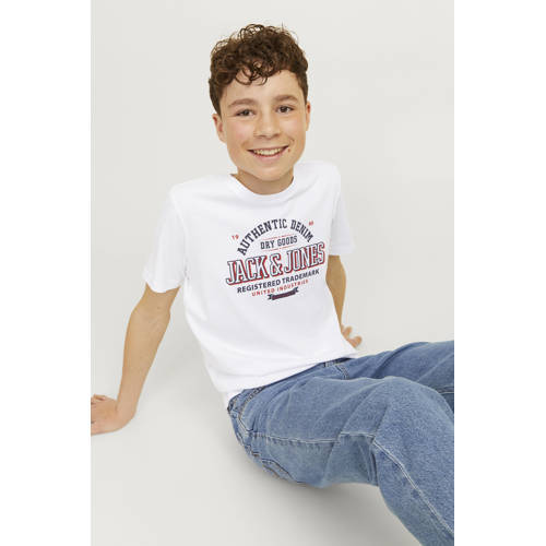 JACK & JONES JUNIOR T-shirt JJELOGO met logo wit afbeelding