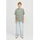 JACK & JONES JUNIOR T-shirt JJESTAR met tekst zachtgroen