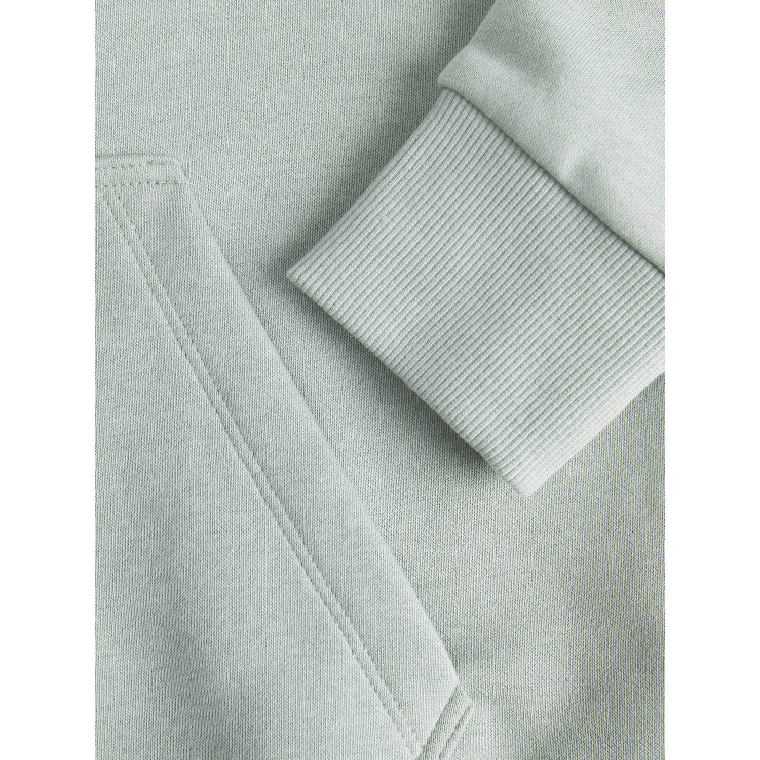 JACK & JONES JUNIOR hoodie JJECALEB VARSITY met logo zachtgroen