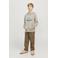 JACK & JONES JUNIOR hoodie JJELOGO met logo beige
