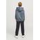 JACK & JONES JUNIOR hoodie JORVESTERBRO met tekst staalgrijs