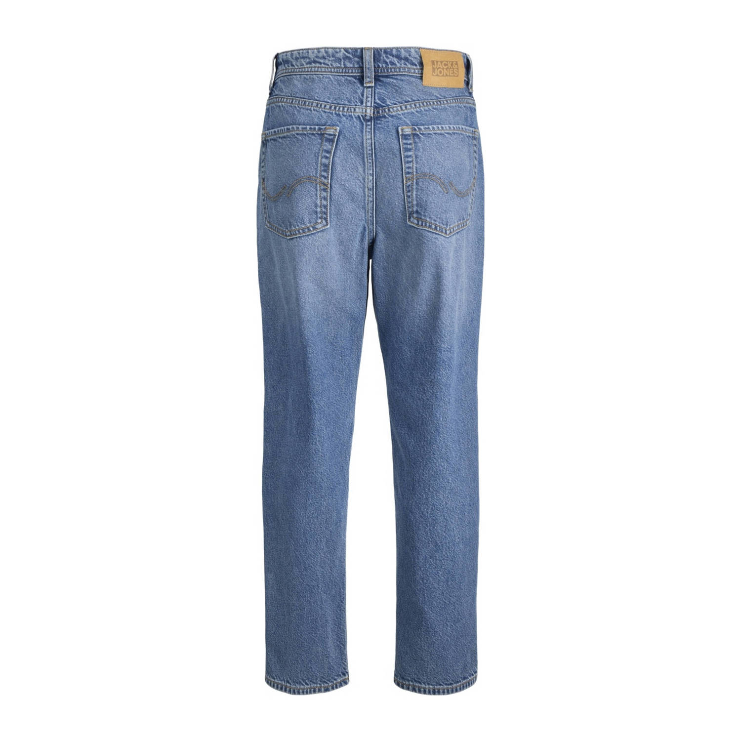 JACK & JONES JUNIOR relaxed high waist regular fit jeans medium blue denim