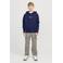 JACK & JONES JUNIOR hoodie JORVESTERBRO met tekst donkerblauw
