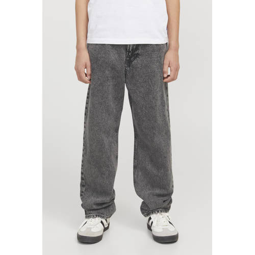 JACK & JONES JUNIOR high waist relaxed fit jeans grey denim afbeelding