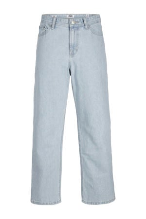 high waist baggy fit jeans light blue denim