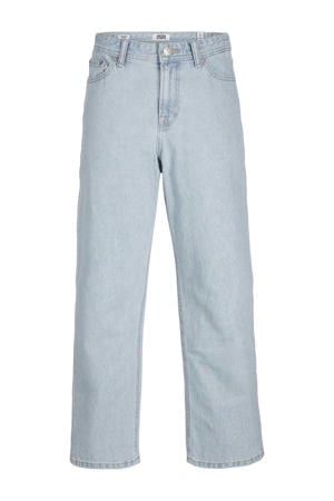 high waist baggy fit jeans light blue denim