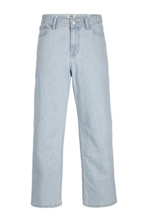 high waist baggy fit jeans light blue denim
