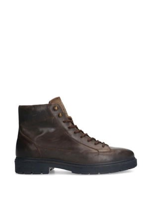 leren veterboots donkergrijs