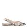 Manfield slingback loafers met slangenprint grijs