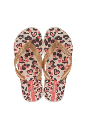 Temas teenslippers beige/goud