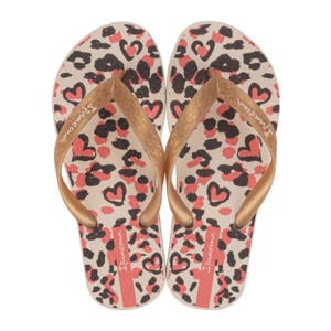 Temas teenslippers beige/goud