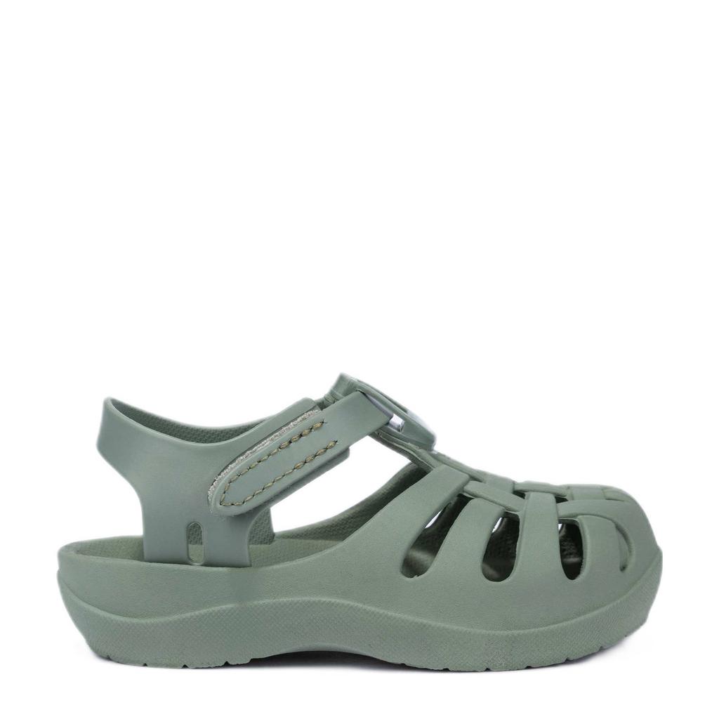 Groene jongens Ipanema sandalen van rubber met klittenband