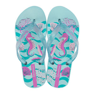 Classic teenslippers blauw/roze