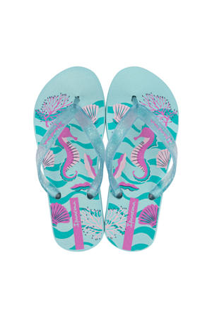 Classic teenslippers blauw/roze