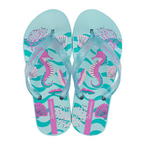 Classic teenslippers blauw/roze