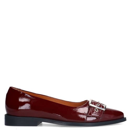 Manfield lakleren loafers rood afbeelding